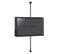 Support Sol-plafond Pour 2 Écrans TV Back To Back 32'' - 75'' - Vesa 600x400