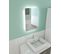 Miroir LED Silver Moon - 40x60 Cm - Gris Clair
