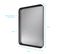 Miroir 80x45- Cadre En Aluminium Laque Noir Mat - Uby