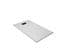 Pack Receveur Blanc Effet Pierre 80x120 Cm Et Grille Décor Perforée Noire Mate