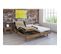 Pack Relaxation Talca Matelas + Sommiers Électriques Décor Chene Clair 2x70x190 Mousse 14 Cm Ferme