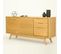 Buffet 2 Portes et 3 Tiroirs "fiftees" 170cm Naturel