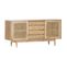 Buffet En Teck Blanchi "archi" 180cm Naturel