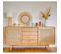 Buffet En Teck Blanchi "archi" 180cm Naturel