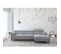 Canapé D'angle Droit Design "calle" 236cm Gris