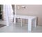 Table Repas Extensible "dina" - 200/40 X 94 X 75 Cm - Blanc Laqué