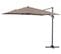 Parasol Jardin Déporté Alu "sun 3" - Carré - 3 X 3 M - Taupe