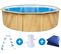 Piscine Acier Ronde Aspect Bois "punta Cana" - Ø 4.60 X 1.20 M