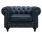 Fauteuil Chesterfield "aliza" - 111 X 82 X 70 Cm - Noir