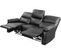 Canapé Relax "lincoln" - 197 X 89 X 103 Cm - 3 Places - Gris