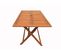 Table Pliante Bois Exotique "hong Kong" - Maple - 135 X 80 Cm - Marron Clair