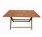 Table Pliante Bois Exotique "hong Kong" - Maple - 135 X 80 Cm - Marron Clair