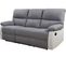 Canapé Relax "lincoln" - 197 X 89 X 103 Cm - 3 Places - Blanc / Gris Clair