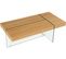 Table Basse "taormina" - 120 X 60 X 40 Cm - Finition Chêne