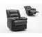 Fauteuil Relax "buckingham" - 85 X 93 X 100 Cm - Noir / Gris Foncé