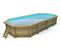 Piscine Bois " Ibiza " - 8.57 X 4.57 X 1.31 M - Bâche à Bulles  180 Μ - Bâche Hiver  280 G/m²