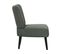 Fauteuil En Tissu "zoé" - 1 Place - Gris Foncé