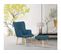 Fauteuil Style Scandinave En Tissu "odense" - 1 Place - Bleu Foncé