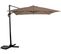 Parasol Jardin Déporté "soleil" - Carré - 2.5 X 2.5 M - Taupe