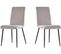 Lot De 2 Chaises En Velours "henley" - Gris Clair