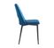 Lot De 2 Chaises En Velours "fedora" - Bleu Foncé