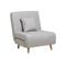 Adron - Fauteuil Convertible Lit 1 Place - Couleur - Gris Clair