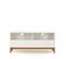 Blanco - Meuble TV Design Scandinave Wide - Couleur - Blanc