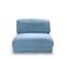 Nalo - Chauffeuse Convertible 1 Place En Tissu - Couleur - Bleu Pastel