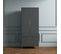 Kobe - Armoire 2 Portes 2 Tiroirs En Bois - Couleur - Gris