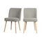 Lot De 2 Chaises En Tissu Bouclé