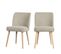 Lot De 2 Chaises En Tissu Bouclé