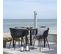 Roda - Lot De 2 Chaises Indoor/outdoor En Plastique - Couleur - Noir