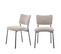 Vander - Lot De 2 Chaises En Tissu Et Métal - Couleur - Beige