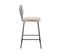 Lot De 2 Chaises De Bar En Tissu Et Métal H65cm