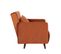 Belushi - Fauteuil Convertible En Velours - Couleur - Rouille