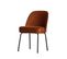 Vogue - Lot De 2 Chaises Design En Velours - Couleur - Rouille