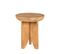 Jepara - Table D'appoint Ronde En Bois Massif Ø45cm - Couleur - Bois Clair