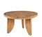 Table Basse Ronde En Bois Massif Ø84cm