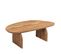 Malang - Table Basse Organique En Bois Massif D'acacia - Couleur - Bois Foncé