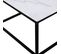 Saku - Table Basse En Marbre Blanc Et Métal 120x65cm - Couleur - Blanc