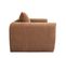 Wiame - Canapé 2,5 Places En Tissu - Couleur - Terracotta