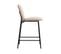 Lot De 2 Tabourets De Bar En Tissu Et Métal H65cm