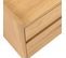 Since - Table De Chevet 2 Tiroirs En Bois - Couleur - Bois Clair