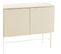 Molly - Buffet 4 Portes En Bois Et Métal L180cm - Couleur - Crème