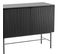 Molly - Buffet 4 Portes En Bois Et Métal L180cm - Couleur - Noir