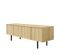 Lines - Meuble TV 4 Portes En Bois L160cm - Couleur - Bois Clair