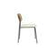 Lot De 2 Chaises En Bois, Tissu Bouclette Et Métal