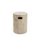 Radom - Tabouret Effet Travertin Ø35cm - Couleur - Beige