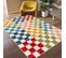 Tapis Intérieur Et Extérieur à Motif Géométrique Multicolore