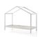 Alapi - Lit Enfant Cabane En Bois 90x200cm - Couleur - Blanc